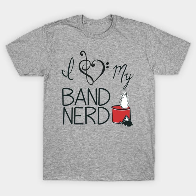 I love my band nerd red T-Shirt by kktibbs